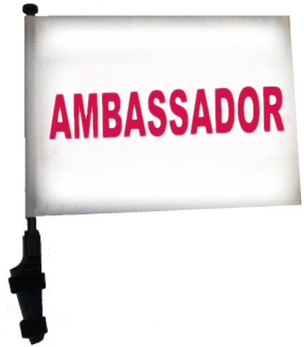 Ambassador Golf Cart Flag