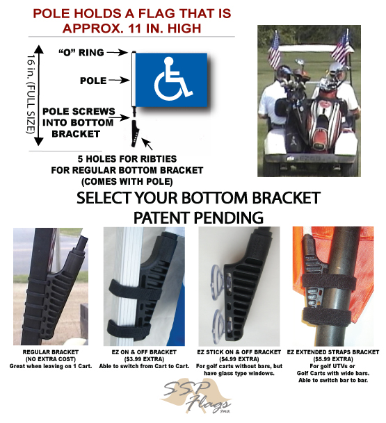 Stock Golf Cart Flag Select