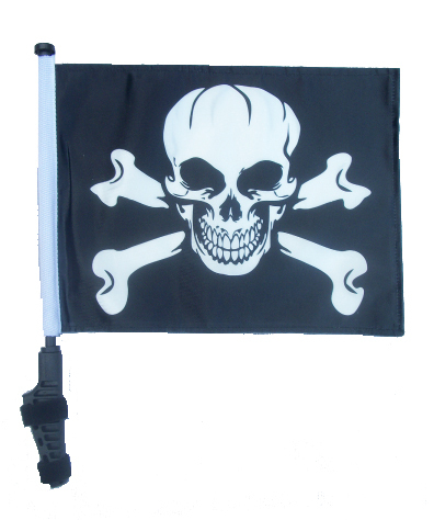 Pirate Skull And Crossbones Golf Cart Flag