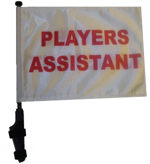 Players Assistant Golf Cart Flag