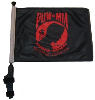 Red POW MIA Golf Cart Flag
