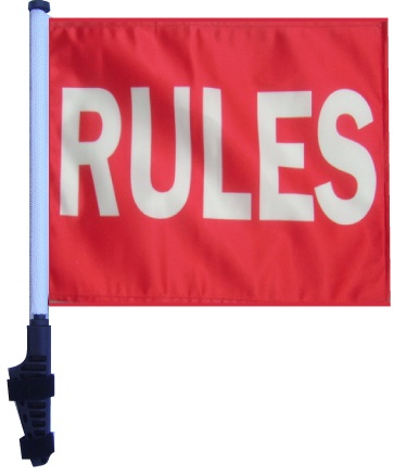 Rules Golf Cart Flag