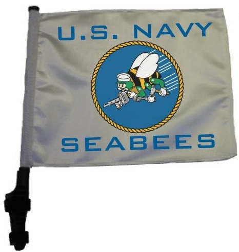 Navy Seabees Golf Cart Flag